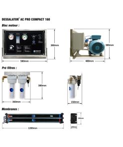 Alternative view of DESSALATOR D160 "AC PRO AUTO" 230V SU YAPICI