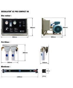 Alternative view of DESSALATOR D90 "AC PRO AUTO" 230V SU YAPICI